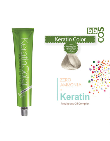 Keratin Hair Color 100 ml 10.11